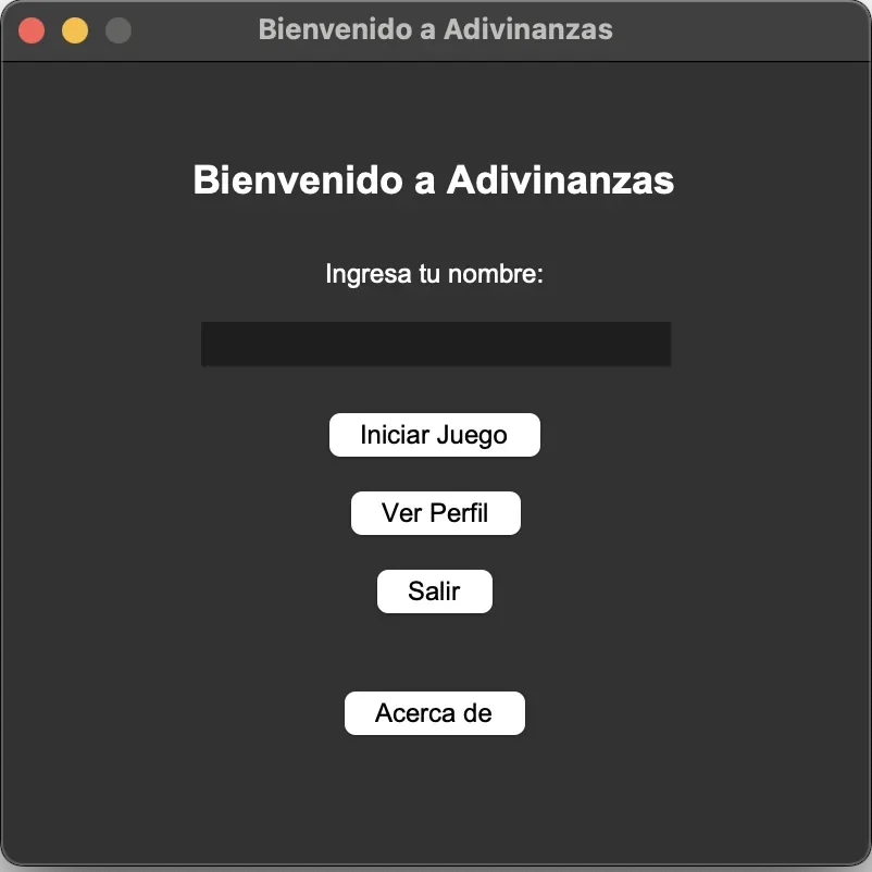 Juego de Adivinanzas - App de Escritorio — desktop