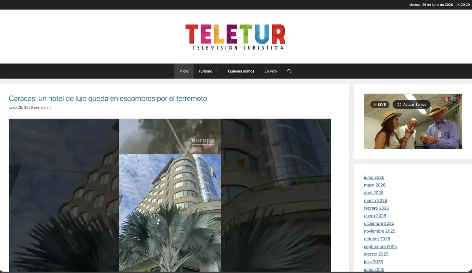 TELETUR - Medio Especializado en Turismo — web
